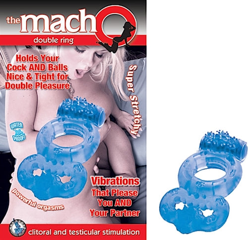 The Macho Double Ring - Blue NW2145-1