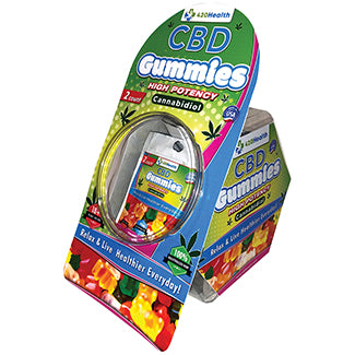 420 Health CBD Gummies 40mg 2 Count Pouch