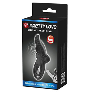 Pretty Love Power Wand with Attachments-Black