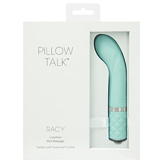 Pillow Talk Kinky Dual Massager-Teal 8.5