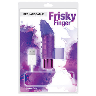 PowerBullet Frisky Fingers Rechargeable-Red 2.5"