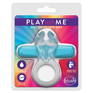 Play with Me Delight Vibrating C-Ring-Blue