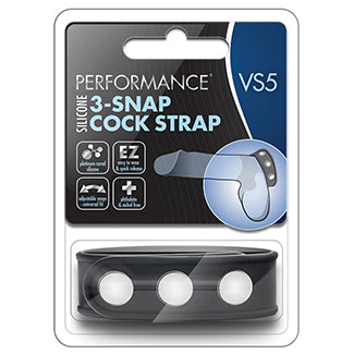 Performance VS7 Cock & Ball Strap Large-Black