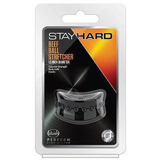 Stay Hard Beef Ball Stretcher X Long  1.5" Diameter-Black