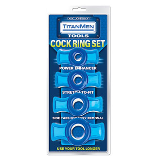 TitanMen Cock Ring Set-Clear