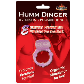 Double Penetrator Cock Ring-Red