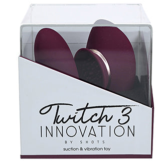 Shots Innovation Twitch 3 Rechargeable Vibrator & Suction-Green