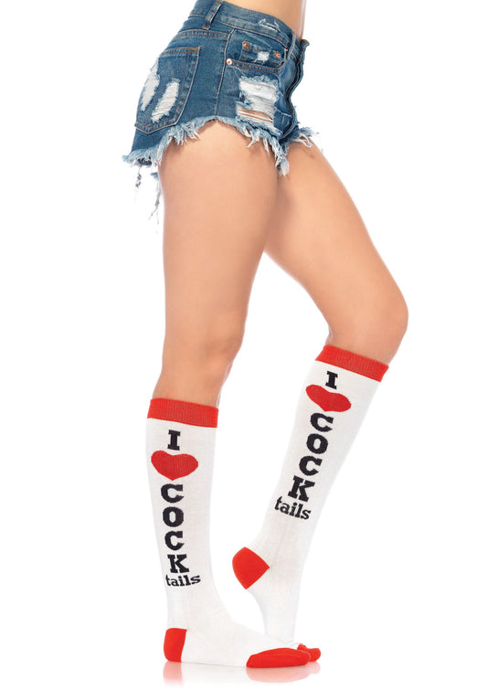 Cocktails Knee High Socks - One Size LA-5606