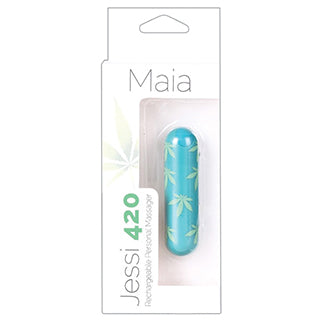 Maia Jessi 420 Rechargeable Mini Bullet-Blue