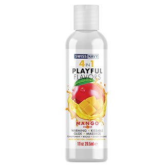 Swiss Navy 4 In 1 Playful Flavors-Mango 4oz