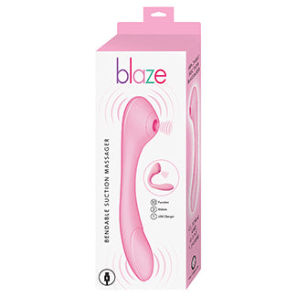 Blaze Bendable Suction Massager-Lavender