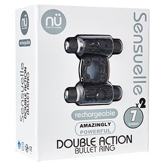 Sensuelle 7 Function Double Action C-Ring-Clear