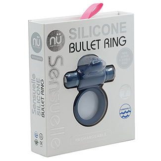 Sensuelle Silicone Remote Control Bullet Ring XLR8-Navy