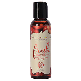 Intimate Earth Oral Pleasure Glide-Fresh Strawberry Foil 0.1oz