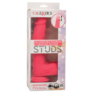 Rechargeable Gyrating & Thrusting Silicone Studs