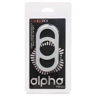 Alpha Liquid Silicone Commander Ring - Black