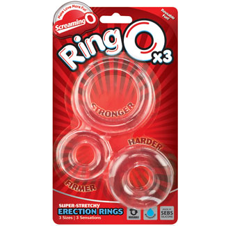 Screaming O GO Vibe Ring-Clear