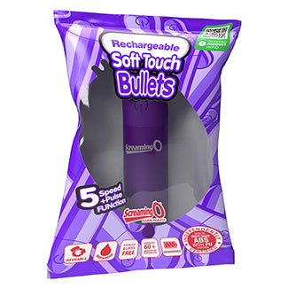 Screaming O Soft Touch Rechargeable Bullets in POP Box 12-Assorted