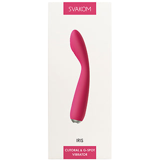 Ruse Silicone Slim Double Dong-Hot Pink 18"