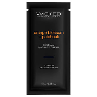 Wicked Sensual Massage Cream-Orange Blossom + Patchouli Scented 4oz