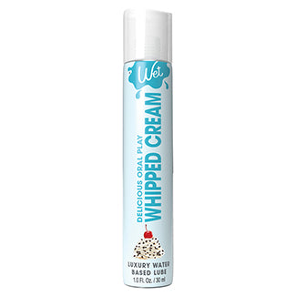 Wet Delicious Oral Play Whipped Cream Waterbased Flavored Lubricant 4oz