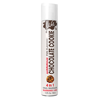 Wet Warming Fun Flavors Chocolate Cookie 4-In-1 Lubricant 4oz