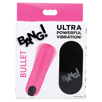 Bang Vibrating Bullet with Remote Control-Purple