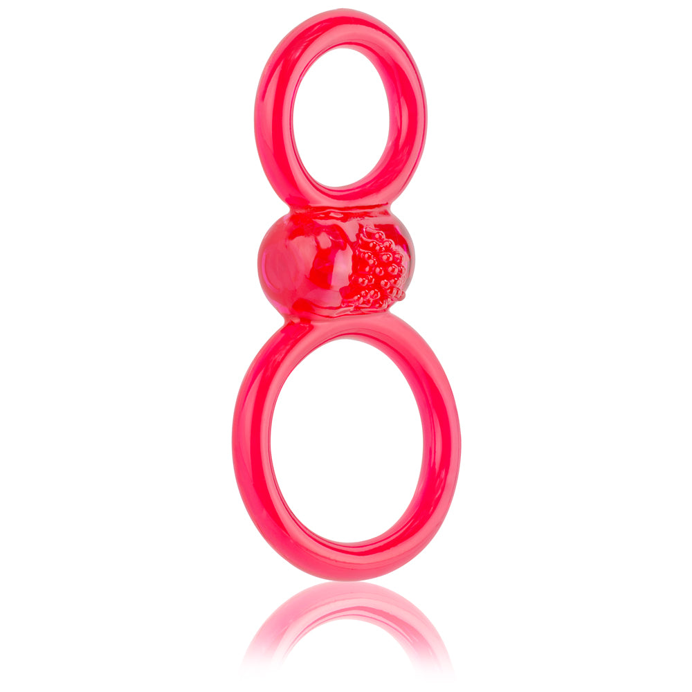 Ofinity Plus - Dual Vibrating Ring - Red OFYP-R-110E